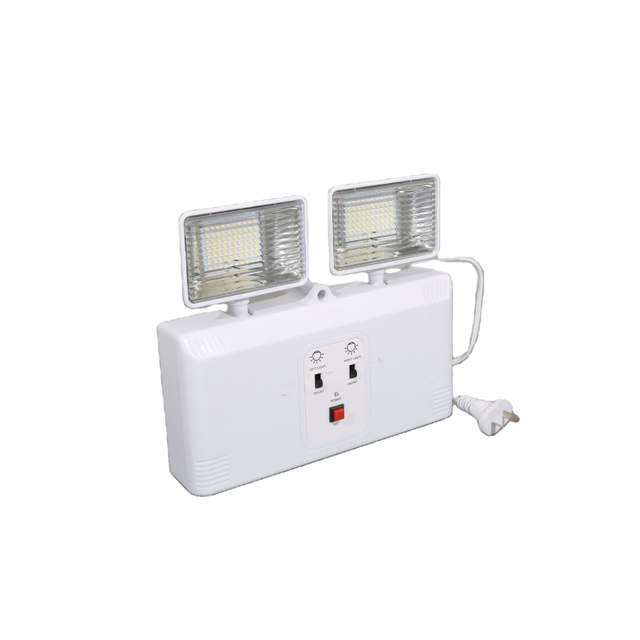 LED Rechargeable Battery Emergency Fire Fighting 2X6w Twin Heads Lamp