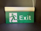 LED Rechargeable Pictogram Changeable Emergency Safety Aluminium Acrylic Exit Lamp