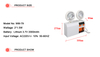 LED Emergency Twin-Head Light Metal Housing