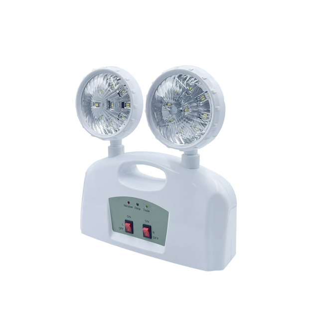Emergency Twin Spot LED Light with Rechargeable Battery
