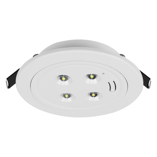 LED Emergency Lights, LED Down Light with Rechargeable Battery, Recessed / Surface Installation, Emergency 4pcs Chips LED Downlight