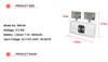 LED Rechargeable Folded Multi Functional Power on-off Emergency Lamp