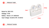 LED Emergency Twin-Head Light 1.5+1.5W