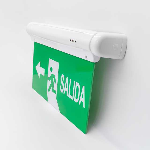 LED Customized Silk Print /Transparent Acrylic Panel Transparent Safety Emergency Exit Light