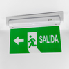 LED Customized Silk Print /Transparent Acrylic Panel Transparent Safety Emergency Exit Light