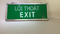 LED Rechargeable Emergency Battery Safety Customized Pictogram Exit Lamp