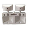 LED Rechargeable Emergency Battery Fire-Fighting Twin Heads Wall Amounted Customized Lamp