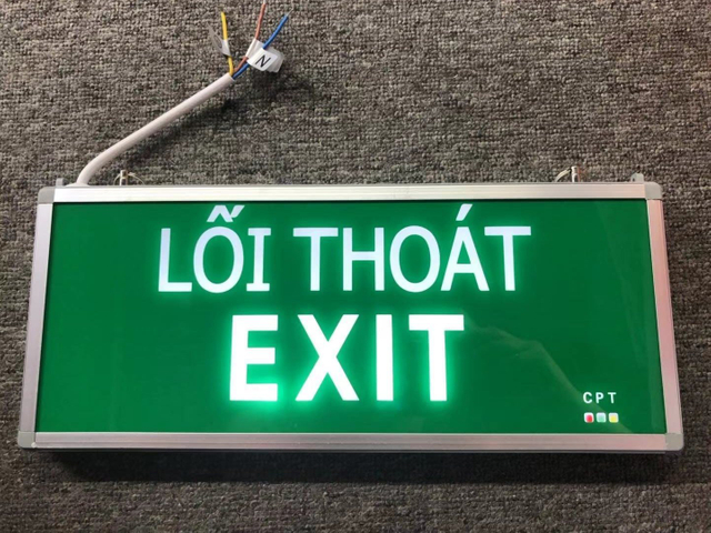 LED Rechargeable Emergency Battery Safety Customized Pictogram Exit Lamp