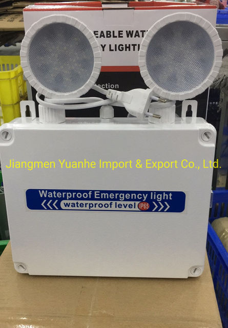 LED Emergency Twin-Head Light 2X5w IP65 Waterproof