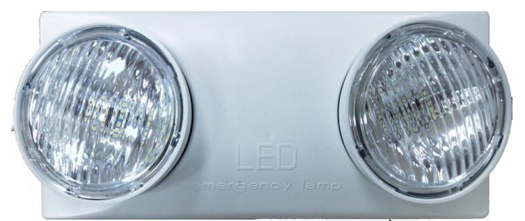 LED Maintained or Non-Maintained Rechargeable Emergency 2X3w 3hours Light