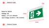 LED Rechargeable Emergency Exit Sign Light