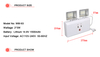 LED Rechargeable Emergency Battery Fire-Fighting Twin Heads Wall Amounted Customized Lamp