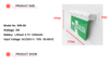 Customized Green Printing Rechargeable Ni-cd 3.6V Battery Emergency Safety Exit Sign LED Light