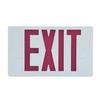 Rechargeable Plastic White Housing Exit Sign LED Emergency Light