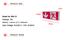 LED Rechargeable Battery Emergency Exit Safety Lamp Maintained